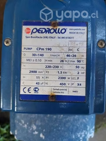 ¿ conjunto de bomba pedrollo más hidropack