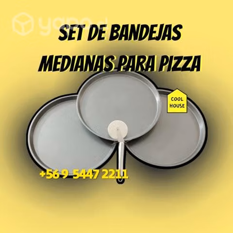 Bandeja para pizza medianas