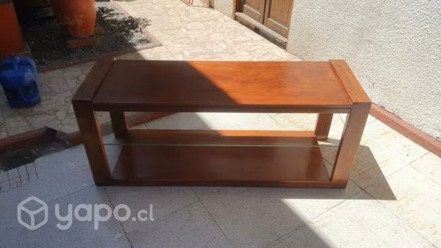 Mesa de centro con vidrio protex