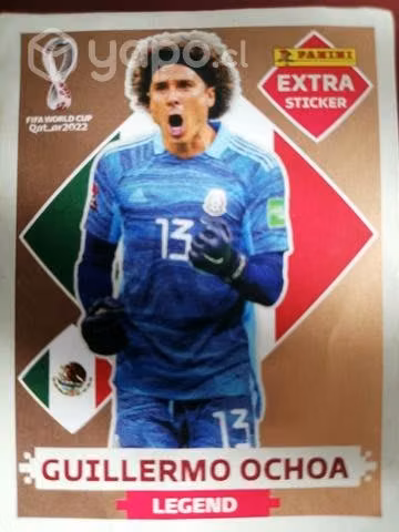 Lámina extra mundial Guillermo Ochoa Bronce