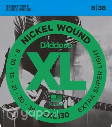D'Addario EXL130 Cuerdas Guitarra Electrica 8-38