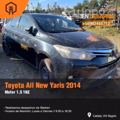 Radiador calefaccion toyota all new yaris 2014