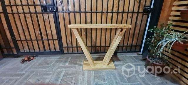 Mesa de arrimo rustica - Imagen 2