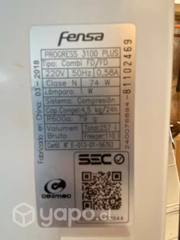 Refrigerador fenza
