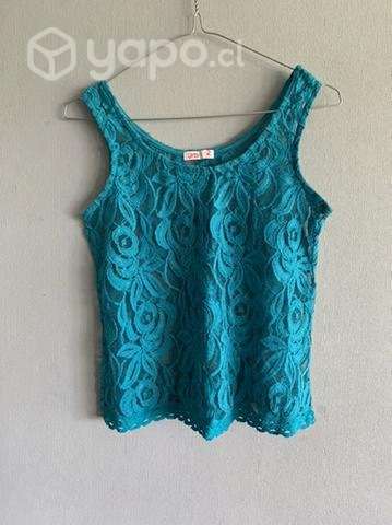 Polera/encaje un básico en talla M. - Imagen 2