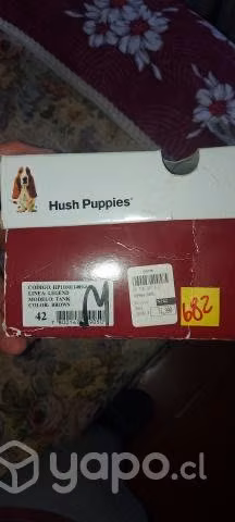 Botines Hush Puppies café Cuero N43