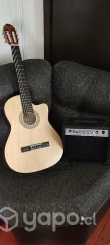 Kit guitarra electroacústica más amplificador