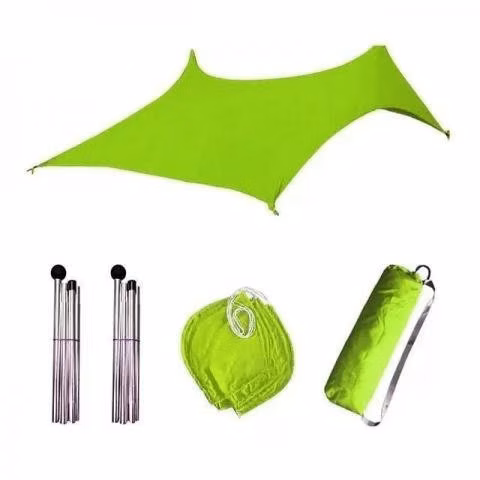 Toldo Sol Playa Lycra Estaca Parasol Portátil Refu