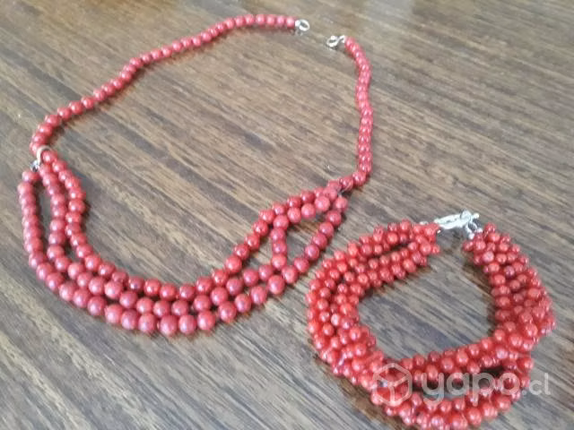 Pulsera y Collar de Coral - Imagen 2
