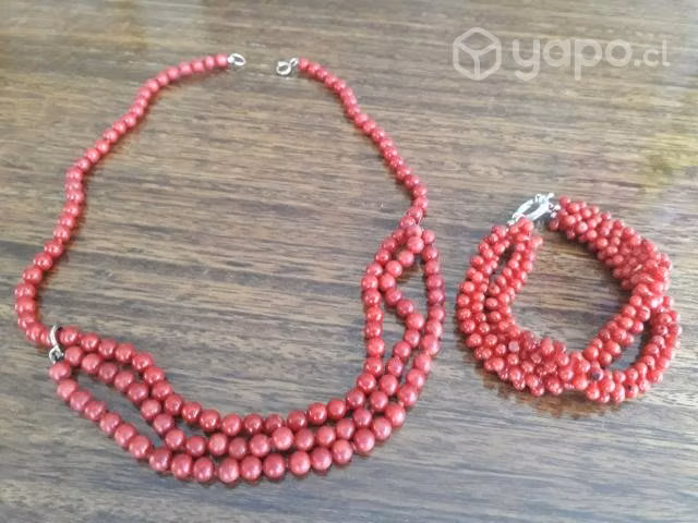 Pulsera y Collar de Coral - Imagen 3