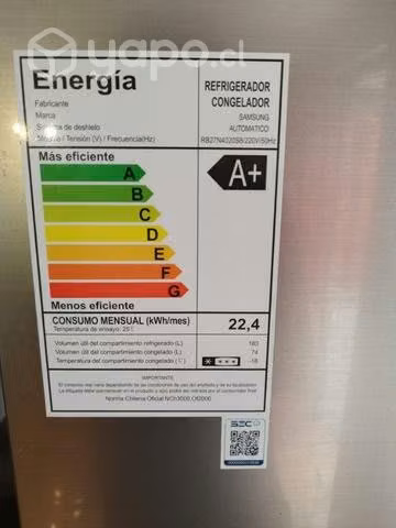 Refrigerador 257 litros Samsung