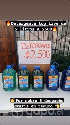 Detergentes y útiles de aseo