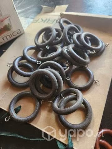 Argollas de madera para cocinas 27 unds de 2.5m