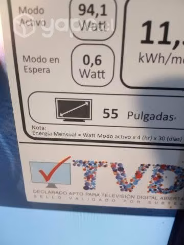 Televisor Smart tv de 55 plg