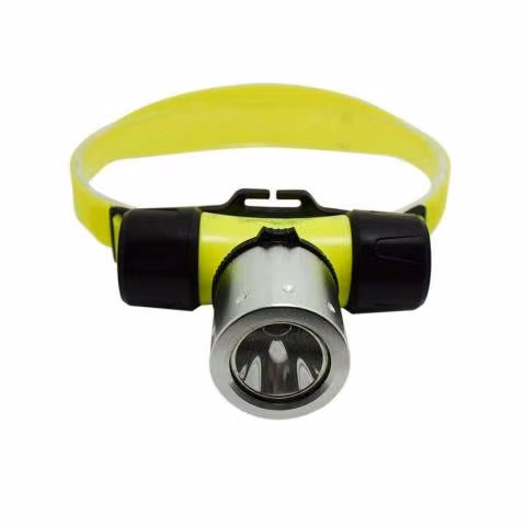 Linterna Frontal Profesional de Buceo Verde