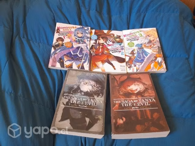 Novelas ligeras konosuba y de tanya evil en ingles