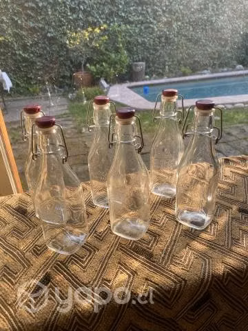 KILNER 6 Botellas cierre clip 0,25 lt