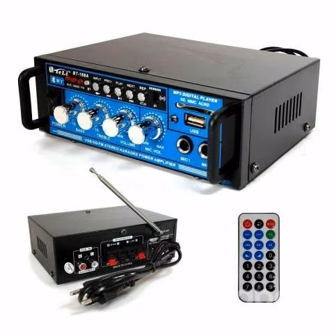 Mini amplificador estereo 2 canales