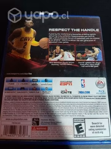 Juego ps4 NBA live 14