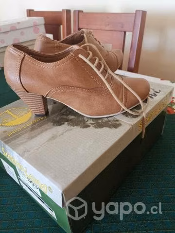 Zapatos café dama - Imagen 3