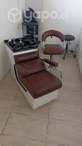 3 sillones y un sillón para lavar cabell - Imagen 3