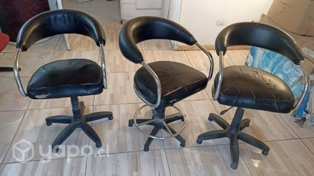 3 sillones y un sillón para lavar cabell - Imagen 6