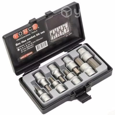 Juego dados allen 5-17 mm. (4091) - force