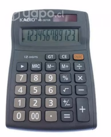 Calculadora kadio kd3870b 12 digitos nuevos