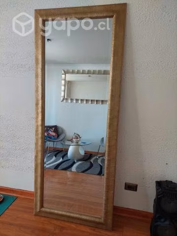 Espejo de estilo clasico, dorado - Imagen 2