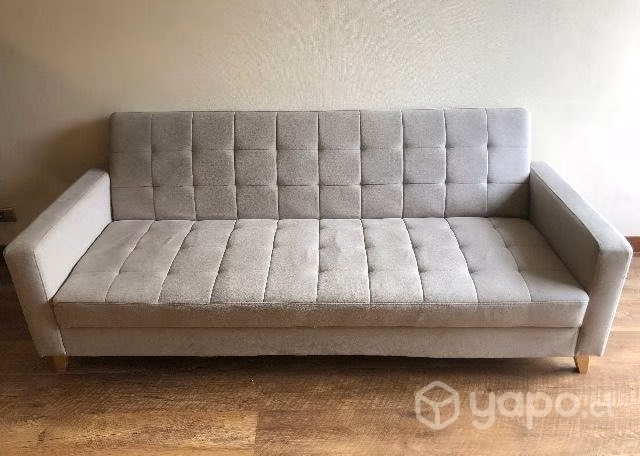 Futón beige con amplio cajón