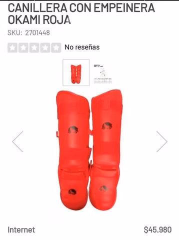 Canillera con empeinera desmontable okami roja
