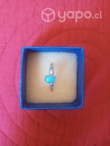 Anillo plata turquesa nuevo