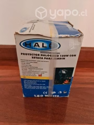 Proyector halógeno 150w con estaca para jardín