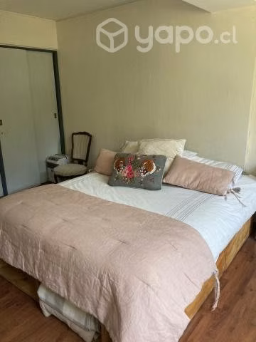 Cama 2 plazas de madera con cajones