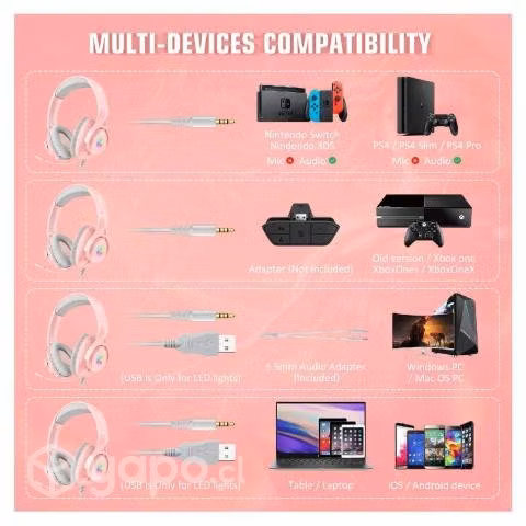 Audífonos Gamer Onikuma X16 Full Compatible