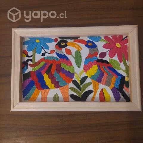 Cuadro bordado a mano 30x20 cms