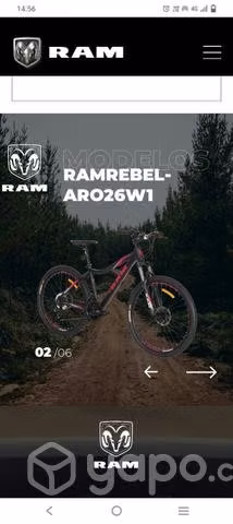 Bicicleta Montaña RAM REBEL aro 26 talla M