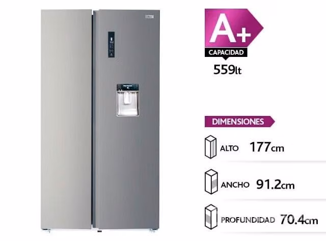 Refrigerador libero side by side lsbs-560nfiw 559