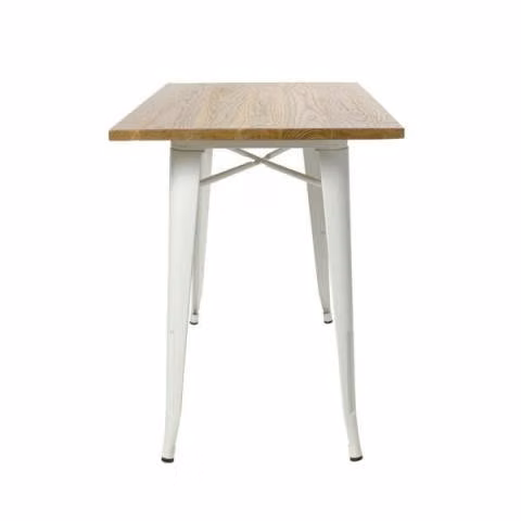 Mesa Tolix Plata 170x70cm, Pub, Personalizable