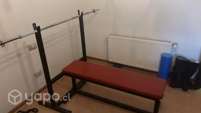 Press banca + barra de 11 kg - Imagen 3
