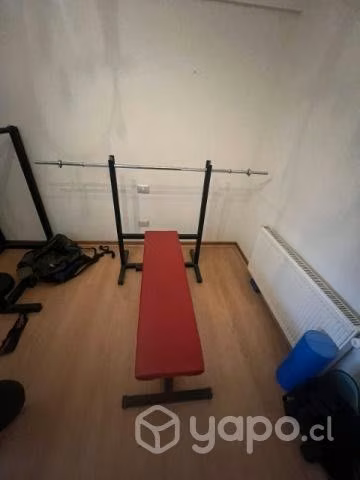 Press banca + barra de 11 kg - Imagen 2