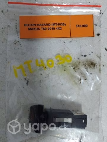 Botón Hazard (MT4030) Maxus T60 2019 4x2