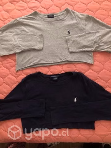 Poleras manga larga cropp de mujerr
