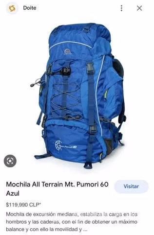 Mochila trekking mt pumori 60lt doite