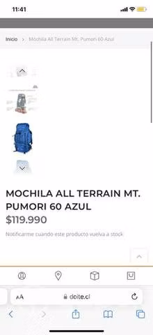 Mochila trekking mt pumori 60lt doite