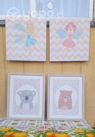Set de cuadros óleos infantiles - Imagen 5