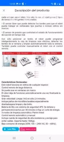Robot limpia vidrios marca Thorben nuevo