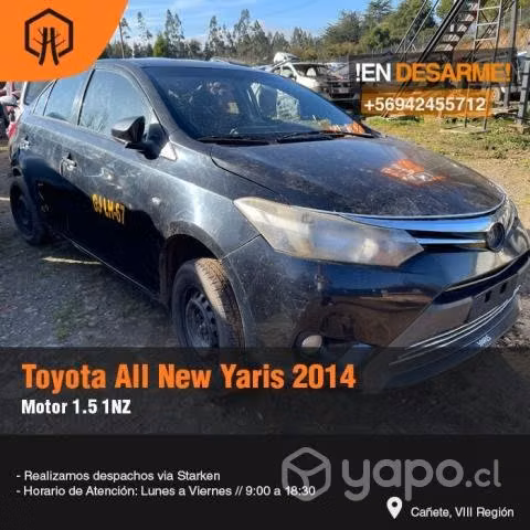 Cañeria AC toyota all new yaris 2014