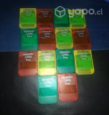 Memory card ps1 nueva distintos colores