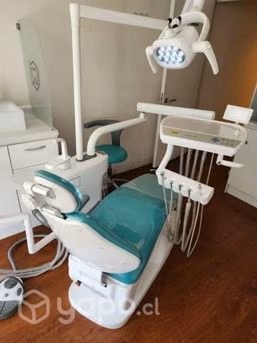 Sillón dental AA con taburete Anle y compresor, es